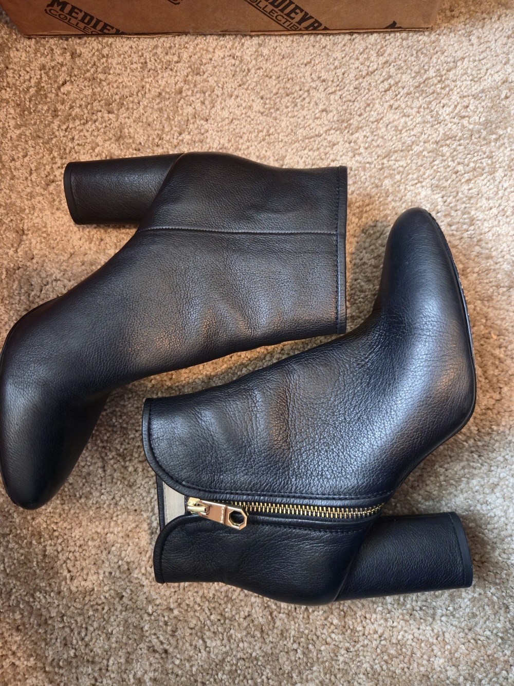 Louise et Cie Black Lo-Zyda Heeled Ankle Boots with side zip
